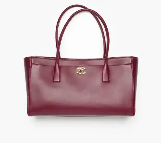 Chanel Tote Bag Burgundy GHW - photo 7